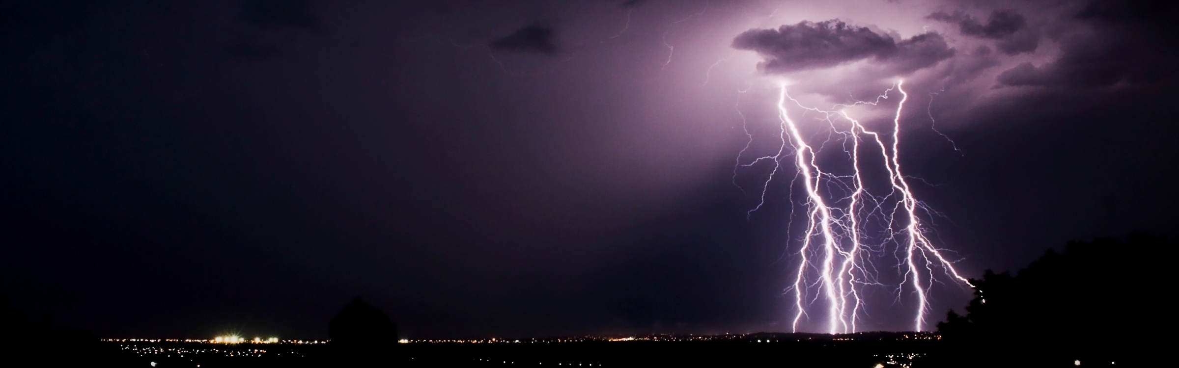 lightning during sever weather
